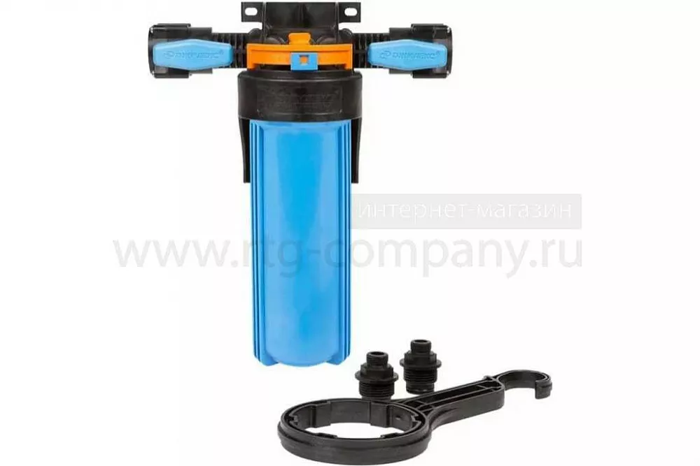Корпус фильтра SL10, ВР 1", синий корпус, для холодной воды, с кранами, Джилекс (9094)